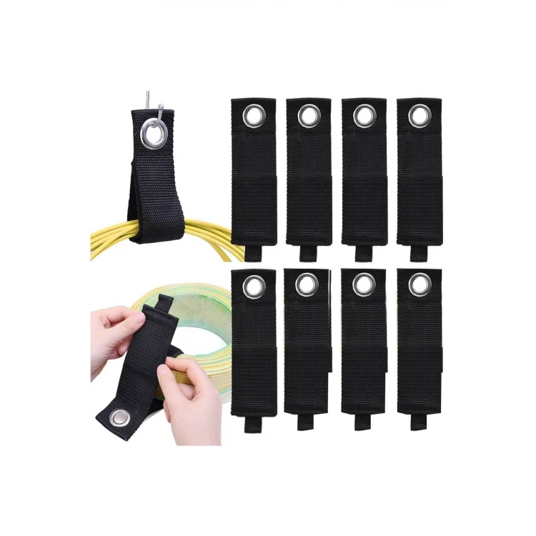 Uzatma kablosu Bağlama Aparatı  Hortum Toplama Asma Organizeri  8 adet