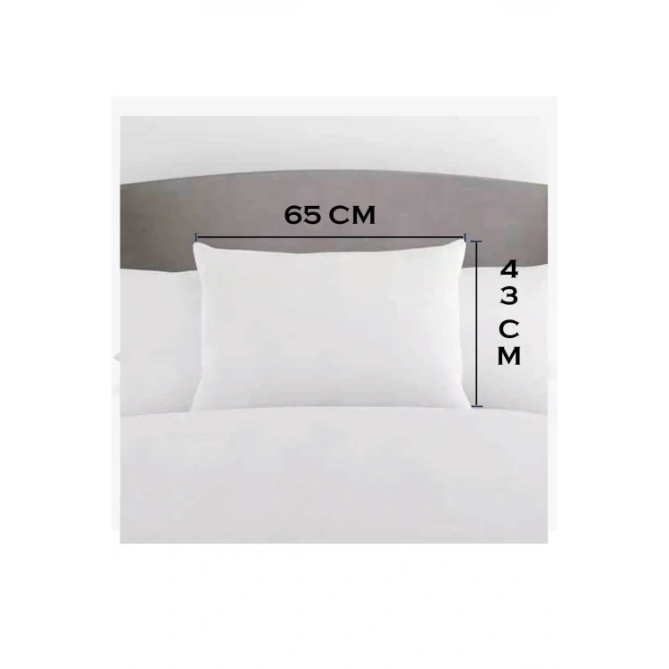 Visco Coton Yastık 2li Paket Çift Kişilik 50x70 Çift Kılıflı Aile Yastığı