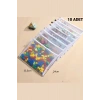 Şeffaf Fermuarlı Saklama Çantası Puzzle Çantası Organizatör Torbası Oyuncak Sepeti 10 ADET