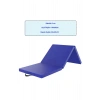 Üç Katlı Katlanabilir Kalın Spor Egzersiz Matı Temel Egzersiz Minderi Pilates Minderi 4CM Kalınlık Mavi