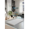 Çocuk Jimnastik Minderi 60x120x5 Cm 600 Denye Sıvı Geçirmez Kumaş Kaydırmmaz Yıkanabilir Beyaz