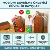 TV ve Mobilya Deprem Güvenlik Kemeri Seti 11 Parça – TV Sabitleme Aparatı ve Devrilme Önleyici Kayış