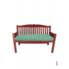 Bağlama Aparatlı Bahçe Balkon Bank Sandalye Minderi Ban Oturma Minderi 100x45x8 CM  Yeşil Yıldız