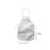 Çocuk Aktivite Önlüğü Boyana Önlüğü  Kirlenme Önleyici Önlük Beyaz 1 Adet