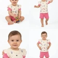 1/3 Yaş Piti Kalp Baskılı Çocuk Takımı