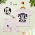 2/5 Yaş Minnie Mouse Baskılı Çocuk Takımı
