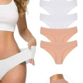 5 Adet Kadın Dikişsiz Lazer Kesim Esnek İz Yapmayan Külot S3