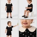 9/24 Ay Bebe Yaka Piti Kalp Baskılı Bebek Takımı