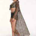Argento 2106-3026 Kadın Önü Açık Uzun Kaftan