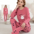 Boyraz 0353 Kadın Penye Uzun Kol Pijama Takımı