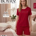 Boyraz Ml-01931 Kadın Milan Kısa Kol Şortlu Takım