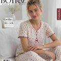 Boyraz Pt-01871 Kadın Pointella Kısa Kol Pijama Takımı