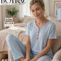 Boyraz Pt-01883 Kadın Pointella Kısa Kol Pijama Takımı