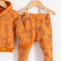 Cool Bear Kapüşonlu % 100 Pamuk Erkek Bebek Takımı