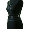 Deri Belden Dört Sıralı Göğüs Harness - Brf911