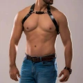 Erkek Deri Göğüs Harness - Brfm139