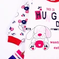 Hungry Desenli Kız Çocuk Pijama Takımı