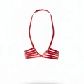 Kırmızı Kadın Kemer Deri Çoklu Şeritli Vücut Harness - Brf199
