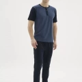 Kocabey 2205 Erkek Battal Midi Yaka Pijama Takım