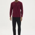 Kocabey Bu-26360 Erkek Midi Yaka Battal Pijama Takımı