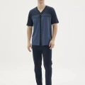 Kocabey Kkt-26154 Erkek V Yaka Boydan Düğmeli Pijama Takımı