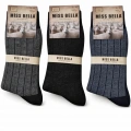 Missbella Yün Jakarlı Erkek Çorap 3 Adet