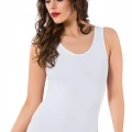 Moda Bayan Kalın Askılı Body Beyaz