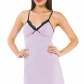 Moda İp Askılı Gecelik Lila