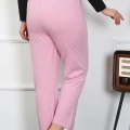 Moda Kadın Büyük Beden Pembe Tek Alt Pijama