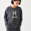 Moda Kadın Füme Balık Burcu Oversize 2 İplik Eşofman Ev Giyim Takımı