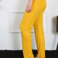 Moda Kadın Pamuk Penye Tek Alt Pijama Sarı