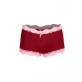Moda Kadın Pamuklu 2li Boxer Bordo