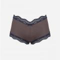 Moda Kadın Pamuklu 2li Boxer Kahve