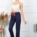 Moda Kadın Pamuklu Alt Pijama Lacivert
