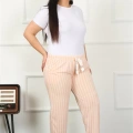 Moda Kadın Pamuklu Büyük Beden Alt Pijama