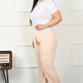 Moda Kadın Pamuklu Büyük Beden Alt Pijama
