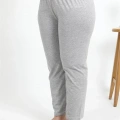 Moda Kadın Pamuklu Büyük Beden Alt Pijama Gri
