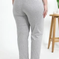 Moda Kadın Pamuklu Büyük Beden Alt Pijama Gri