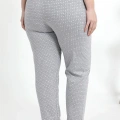 Moda Kadın Pamuklu Büyük Beden Alt Pijama Gri