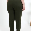 Moda Kadın Pamuklu Büyük Beden Alt Pijama Haki