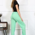 Moda Kadın Pamuklu Tek Alt Pijama Fıstık Yeşili