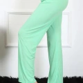 Moda Kadın Pamuklu Tek Alt Pijama Fıstık Yeşili