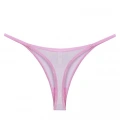 Moda Kadın Pembe Transparan 2li Tanga Slip