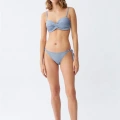 Moda Kadın Straplez Mavi Bikini Takımı