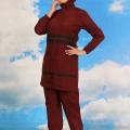 Moda Kadın Tam Tesettür Mayo Bordo