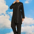 Moda Kadın Tam Tesettür Siyah Mayo