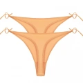 Moda Kadın Turuncu Yandan Bağlamalı 2li Tanga Slip