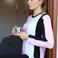 Moda Kadın Uzun Kol Penye Pijama Takım Somon