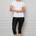 Moda Microfiber Kapri Tayt Siyah