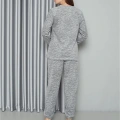 Moda Polar Kadın Pijama Takımı Gri